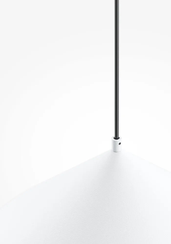 Lustra/Pendul metalic Basic D-35cm alb