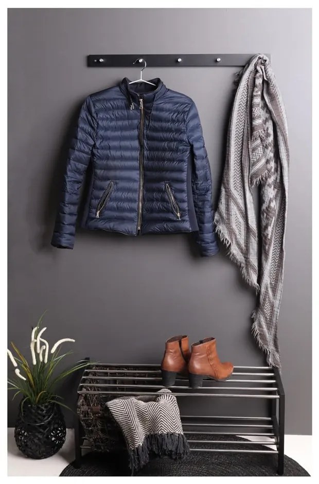 Cuier metalic de perete negru Padova - House Nordic