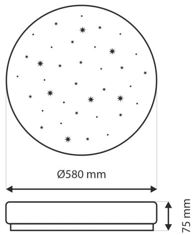 Plafonieră LED dimabilă LIKA LED/60W/230V 2700-6500K + telecomandă