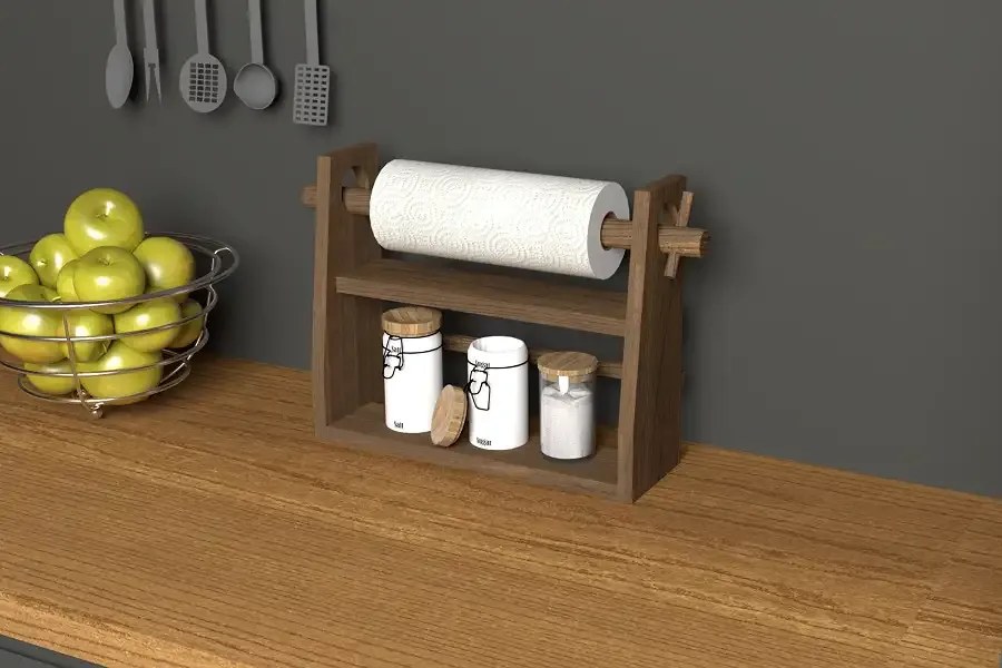 Suport prosop din lemn bucatarie Homs, 33.3x26.8 cm