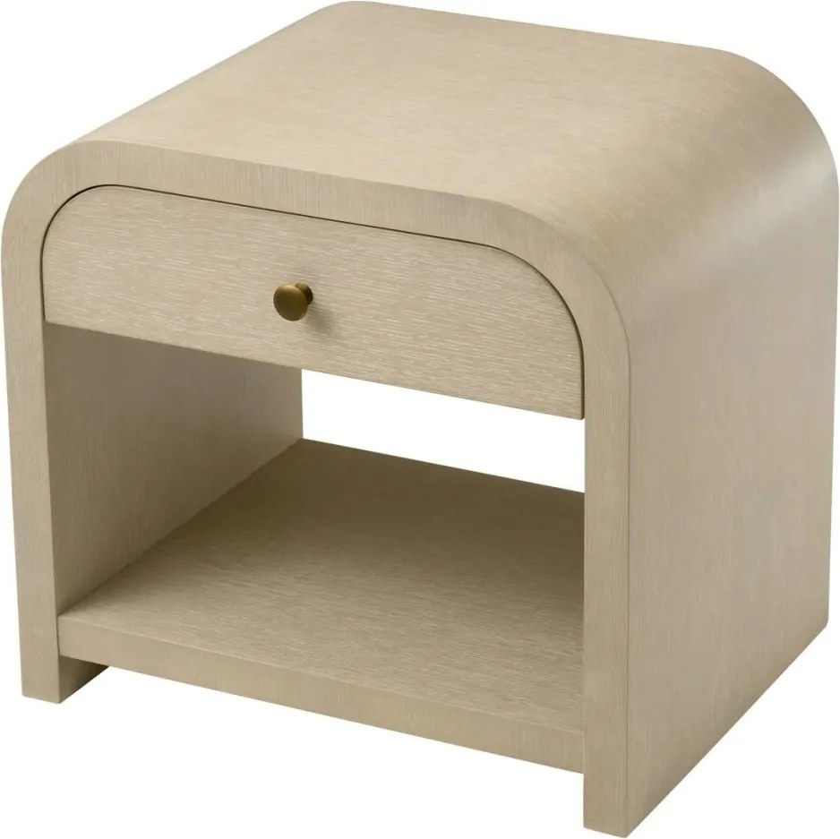 Noptiera design LUX, Furnir de stejar albit, Rhodes