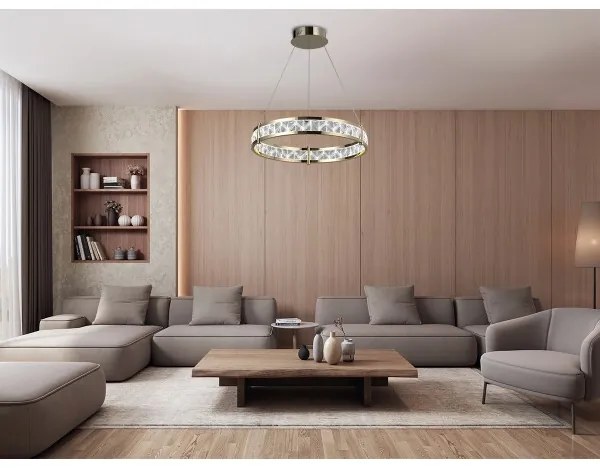 Lustră LED dimmabilă pe cablu ENRIQUE LED/55W/230V 3000-6000K + telecomandă