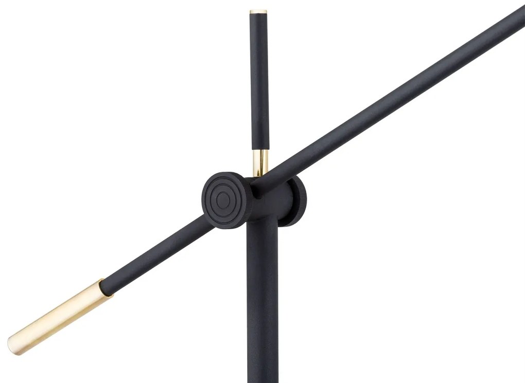 Lampadar de podea reglabil stil industial NASHVILLE negru