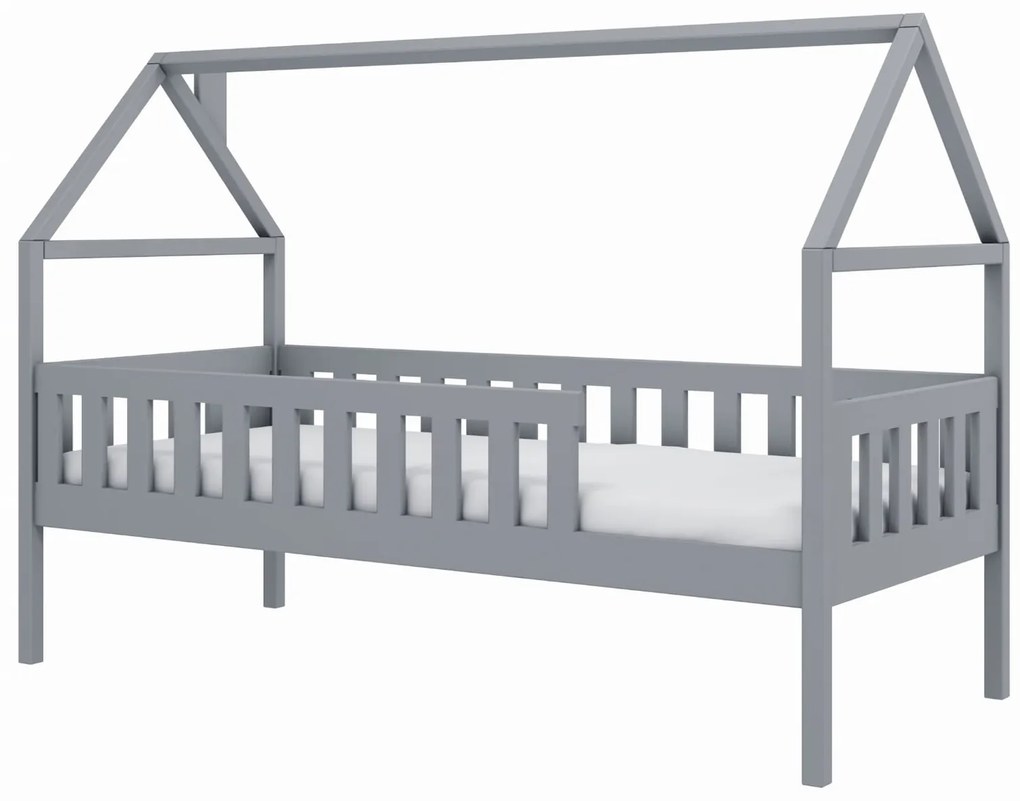 Pat pentru copii 80 x 160 Donnira (cu somieră) (grafit). Promo -10%. 1040104