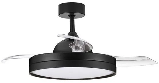 Lustra LED cu Ventilator si telecomanda NEVMA negru