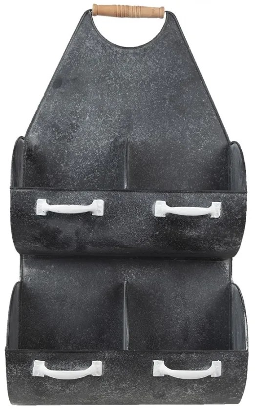 Etajera de exterior, gri, din metal, Ironwell