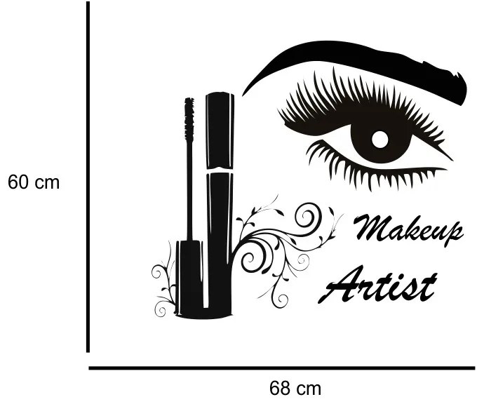 Sticker perete Make Up Artist 4