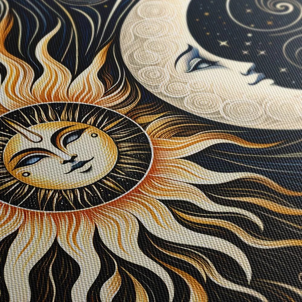 Tablou simbol solar și lunar