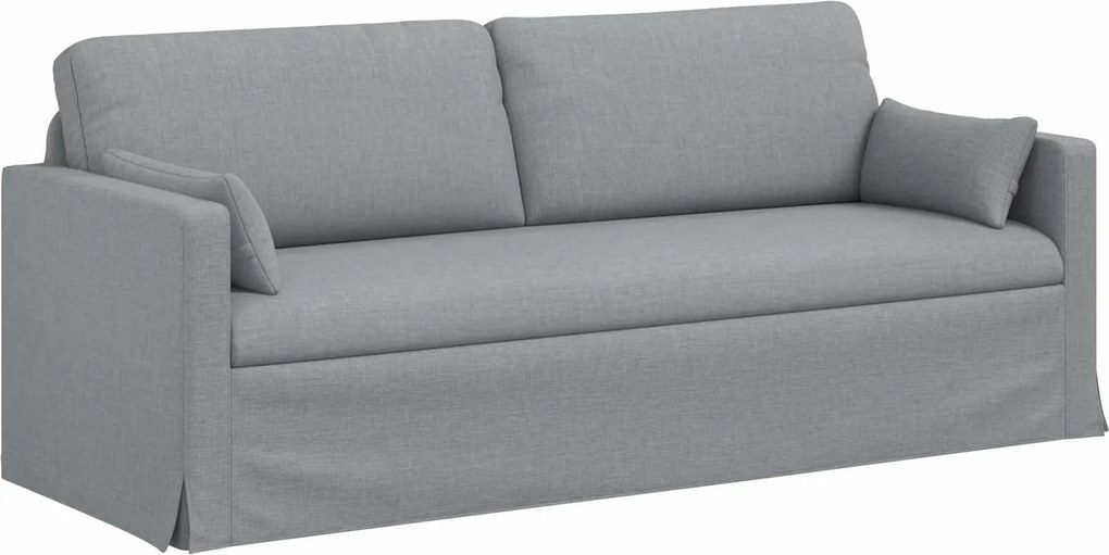 vidaXL Canapea Gri deschis 198 x 78 x 80 cm țesătură