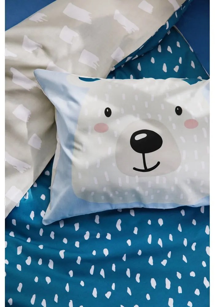 Lenjerie din bumbac pentru copii Bonami Selection Bear, 100 x 135 cm
