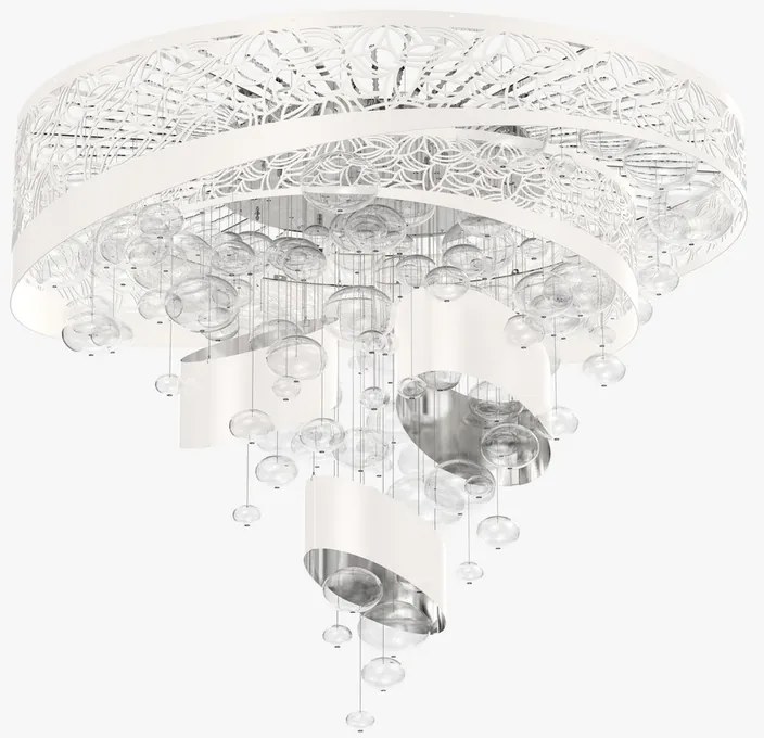 Lustra LED aplicata moderna design LUX, diametru 100cm, GLORY 01-CH