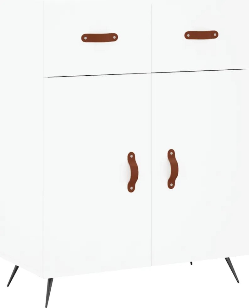 vidaXL Dulap, alb, 69,5x34x90 cm, lemn compozit