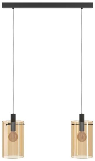 Lustră pe cablu POLVERARA 2xE27/40W/230V Eglo 39538