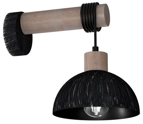 Aplică ERIK 1xE27/60W/230V maro/negru