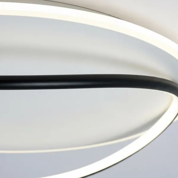 Plafonieră LED HALO, 38W, 230V, Ø 50 cm, negru