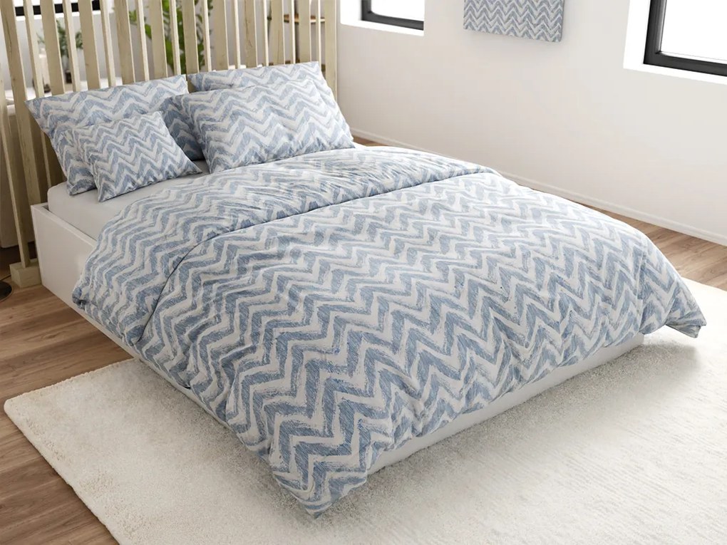 Lenjerie de pat din bumbac Renforcé VLNKY albastru Dimensiune lenjerie de pat: 70 x 90 cm | 140 x 200 cm