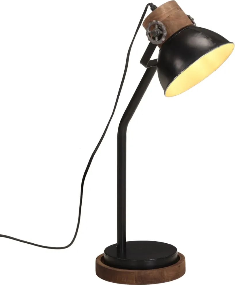 vidaXL Lampă de birou 25 W, negru, 18x18x60 cm, E27