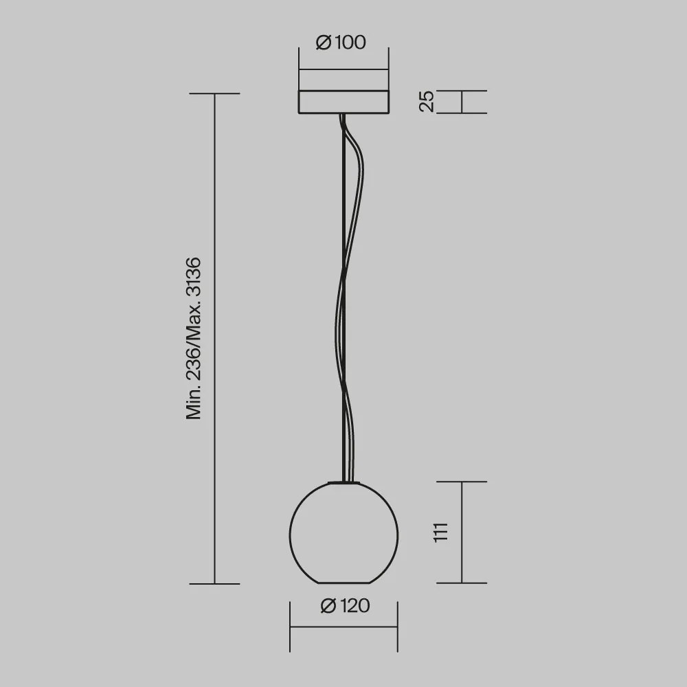 Lustra, Pendul minimalist sfera lemn natur Texture