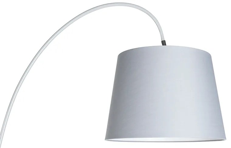 Lampă de arc modernă cu abajur gri - Bend