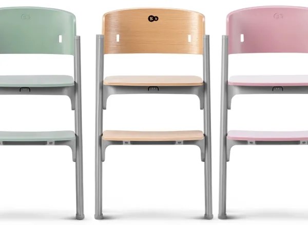 KINDERKRAFT SELECT LIVY Premium Aster pink - scaun de masă 3în1 pentru copii