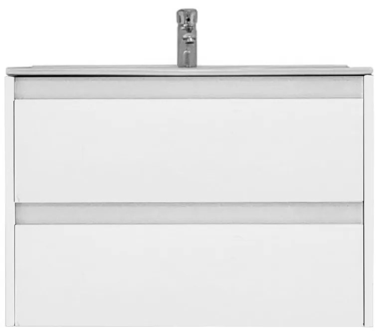 Mobilier de baie Porto 80 inferior cu lavoar alb
