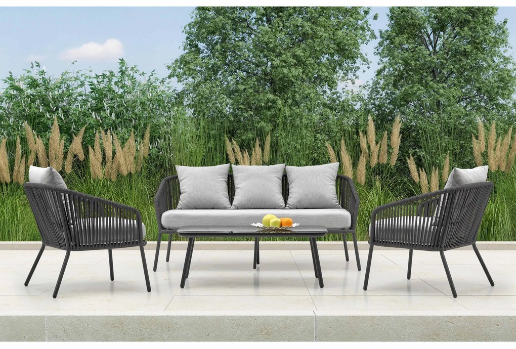 Mobilier de grădină Rolla (Gri). 1049550