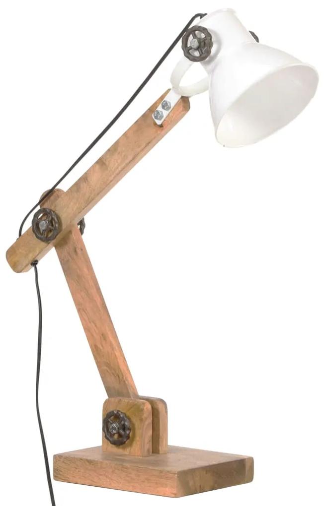 Lampa de birou industriala, alb, 58x18x90 cm, E27, rotund