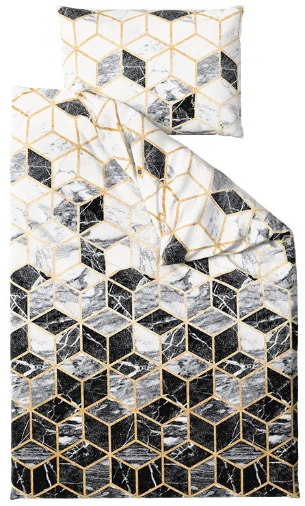 Lenjerie de pat din microfibra ATHENA negru Dimensiune lenjerie de pat: 70 x 90 cm | 140 x 200 cm