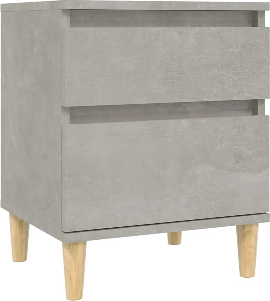 vidaXL Noptiere, gri beton, 40x35x50 cm