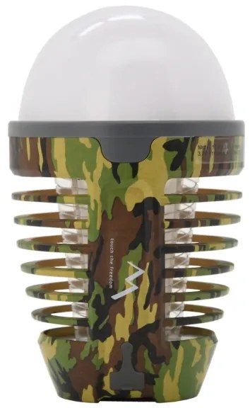 Lampă LED portabilă reîncărcabilă cu capcană pentru insecte LED/2W/3,7V IPX4 camuflaj