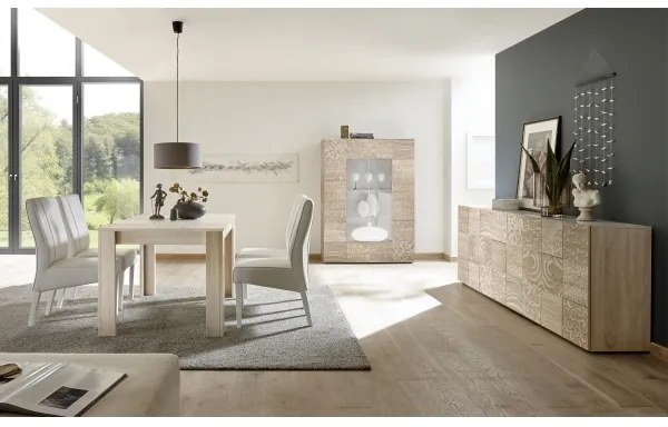 Masă extensibilă pentru dining ARIA, stejar Sonoma