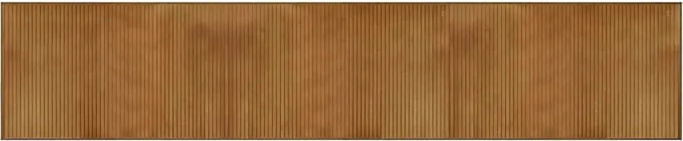 vidaXL Covor dreptunghiular, maro, 60x300 cm, bambus