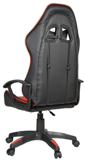 Scaun pentru jocuri video VARR Zolder negru/roșu