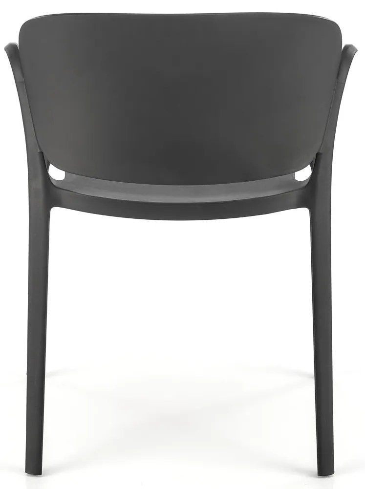 Scaun din plastic negru K491