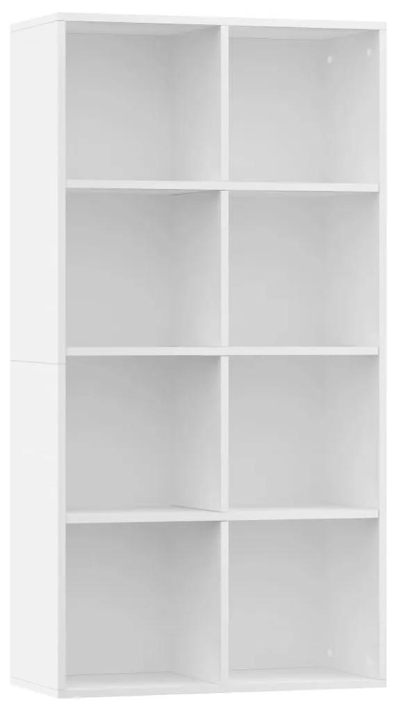 800153 vidaXL Bibliotecă/Dulap, alb, 66x30x130 cm, lemn prelucrat