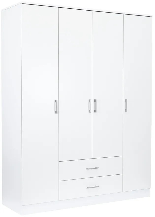 Dulap Miami 160x205 cm alb-alb