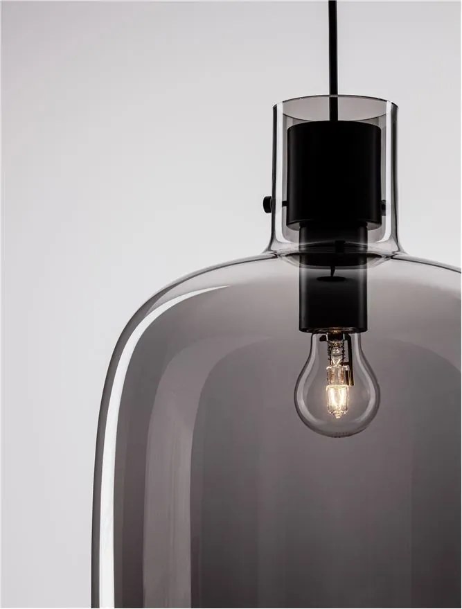 Lustra, Pendul design modern CINZIA fumuriu, 30cm