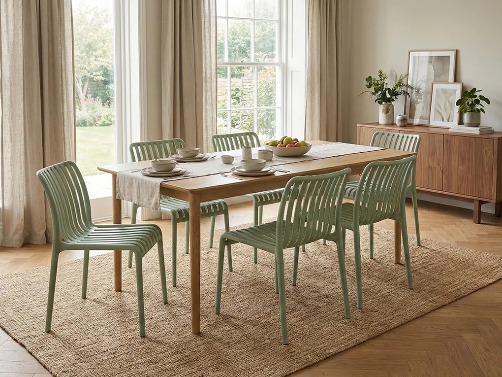 REDUCERE Scaun din plastic TREGO, verde II. calitate