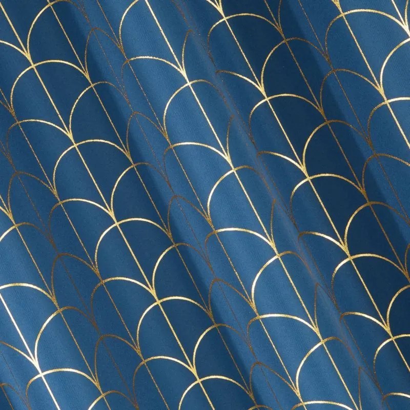 Perdea scandinavă albastră 140 x 250 cm