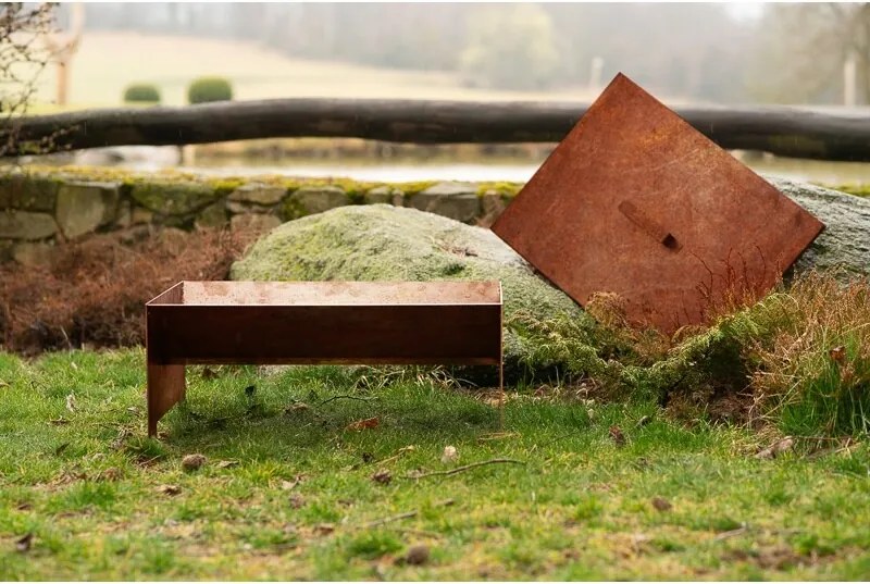 Strato Foc de grădină 50 x 70 x 30 cm, corten CORGARDEN 1018