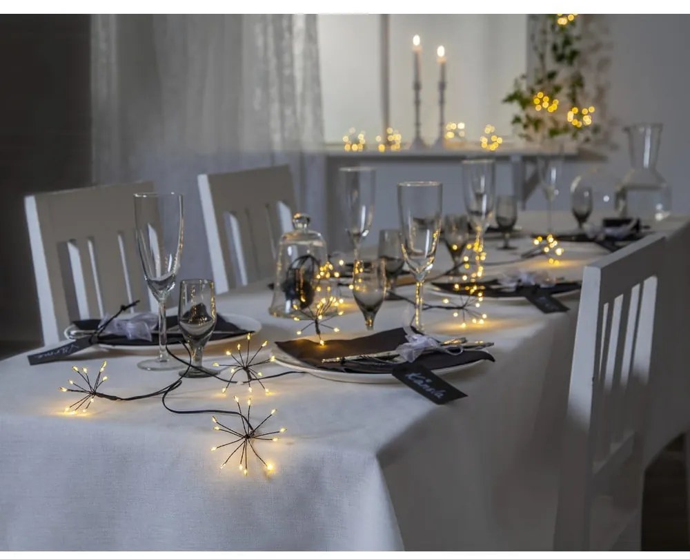 Șirag luminos pentru exterior cu LED Star Trading Flower, lungime 2,1 m