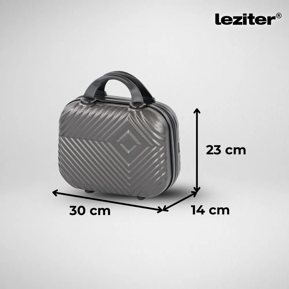 TraveLux Pro IV gurulós bőrönd szett szürke