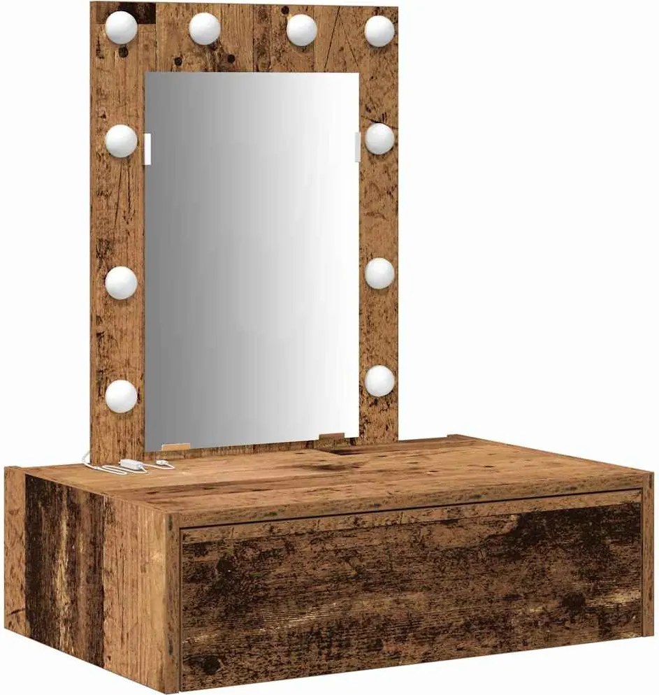 vidaXL Masă de Machiaj cu sertar Maro 60 x 40 x 70 cm Lemn compozit