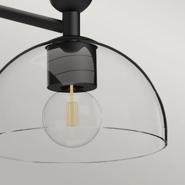 Alora Mood ALM-JUDE3-MB-CL - Lustră pe tijă JUDE, 3xE27/60W/230V, neagră