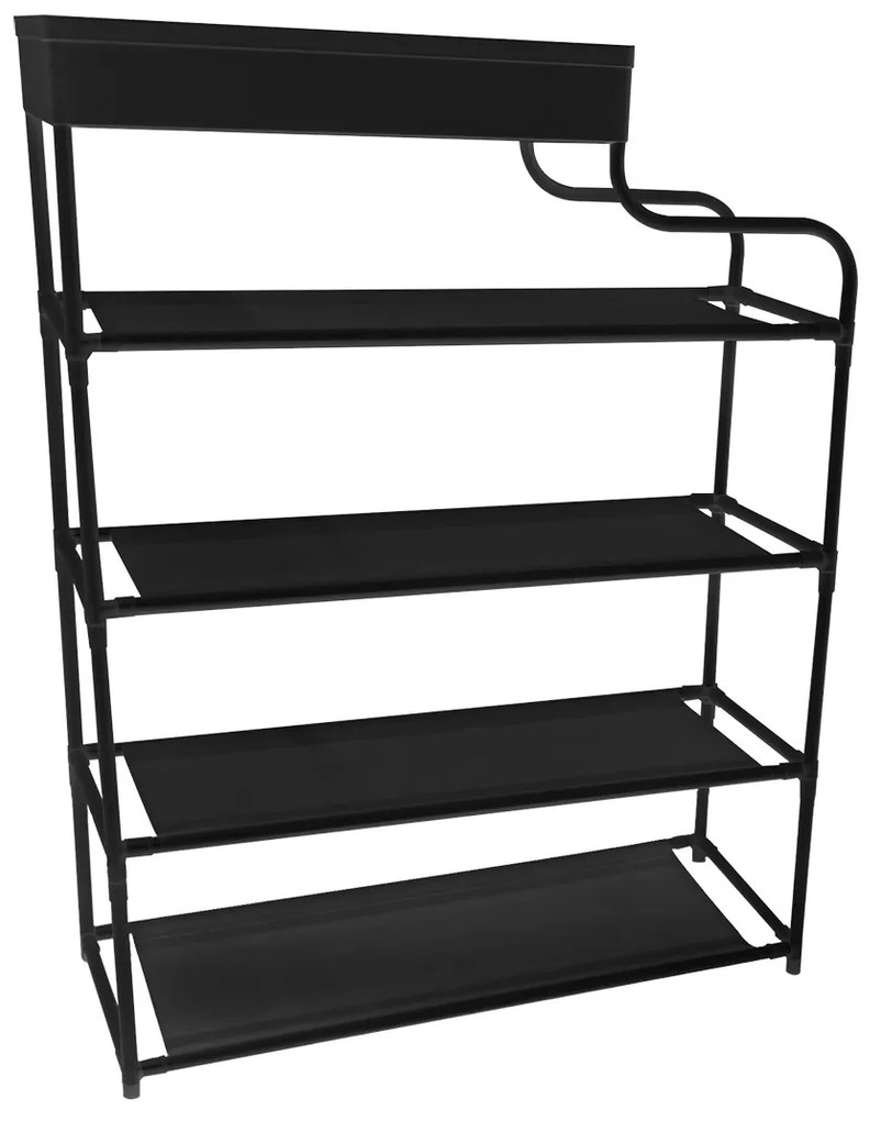 Pantofar, Naimeed D5547, raft incaltaminte, polita multifunctionala, 81 x 22 x 60 cm, negru