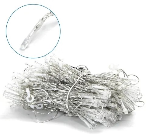 Aigostar - Ghirlandă LED de exterior pentru Crăciun, 200xLED/8 funcții, 5x2m, IP44, alb rece