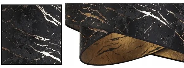 Lustră pe cablu 1xE27/60W/230V negru/auriu