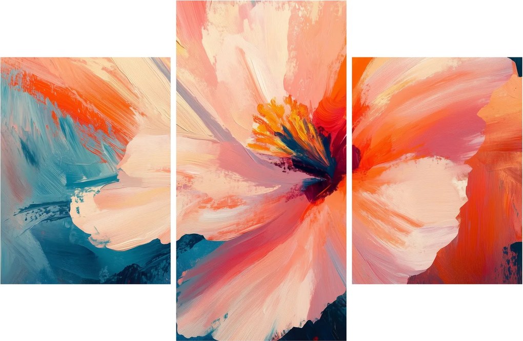 Tablou - Floare pictată (90x60 cm)