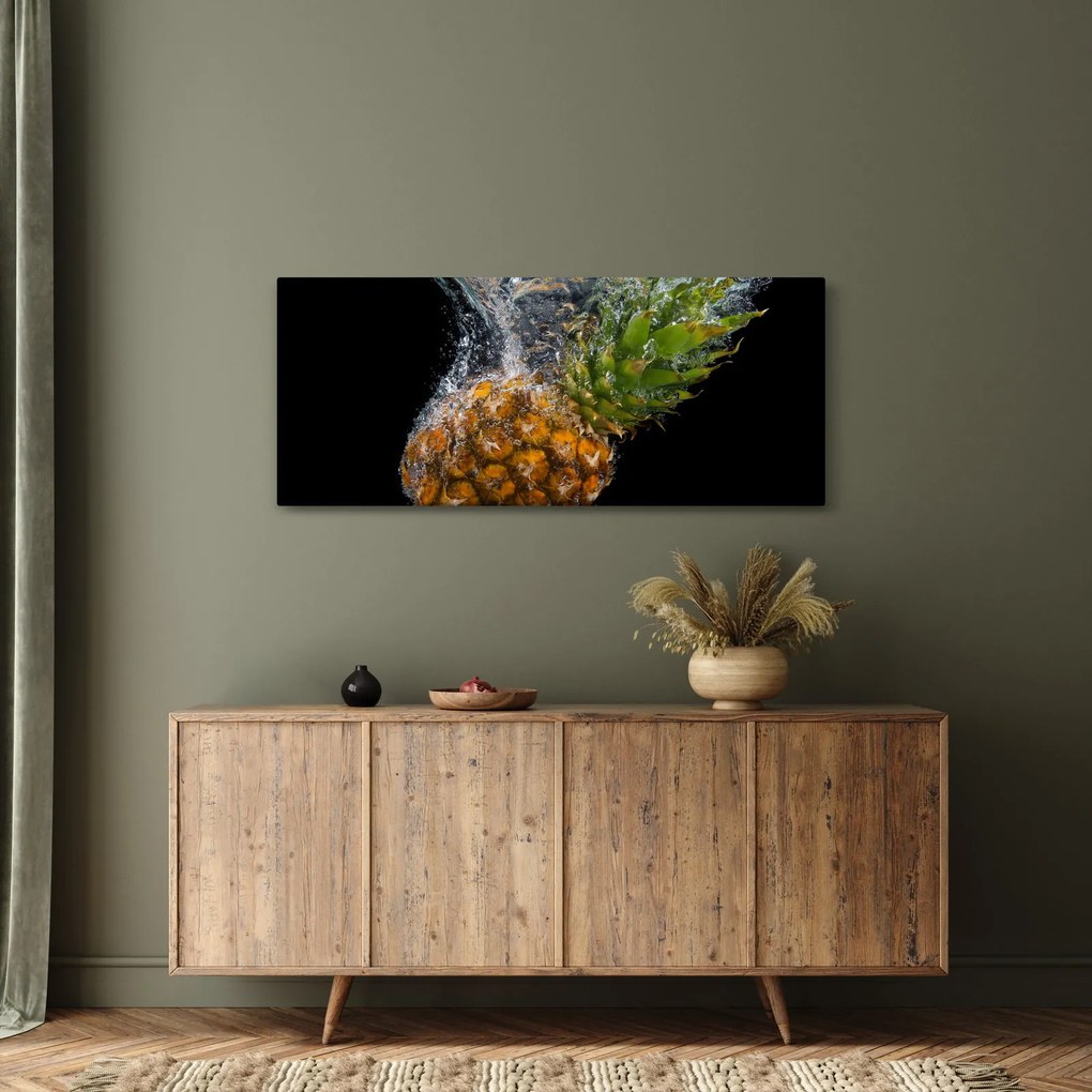 Tablou cu anans în apă (120x50 cm)