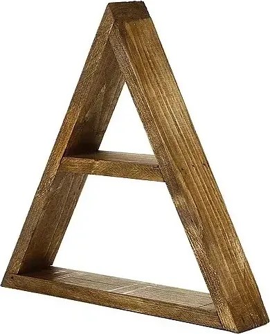 Raft perete din lemn ,seria wood Homs, maro, 33 x 30 x 6 cm,700201